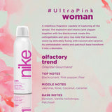 Nike Body Mist Ultra Pink Perfume 200ml + Deo Spray