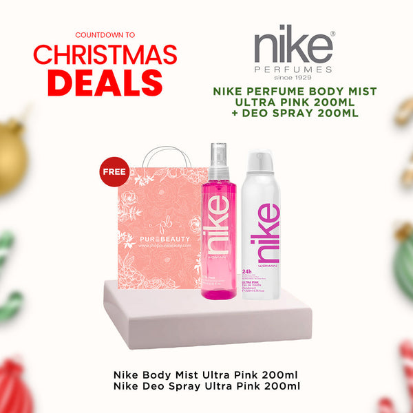 Nike Body Mist Ultra Purple Perfume 200ml + Deo Spray