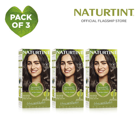 Naturtint Hair Color 4G Pack of 3 - FREE Naturtint Hair Food Quinoa 30ml