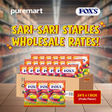 Fox's Candy Crystal Clear Fruits Oval Flowrap Candy 125g - Pack of 24