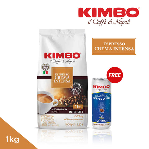 Kimbo Whole Bean- Espresso Crema Intensa 1kg, Italy