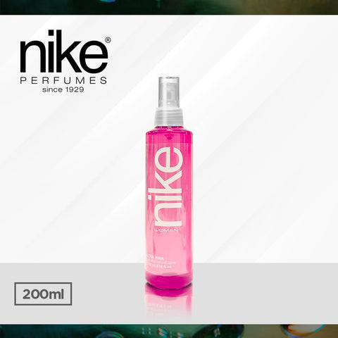 Nike Body Mist Ultra Pink Perfume 200ml + Deo Spray