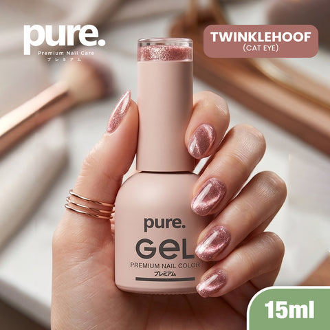 Pure Gel Cat Eye Premium Nail Polish Twinklehoof 15ml