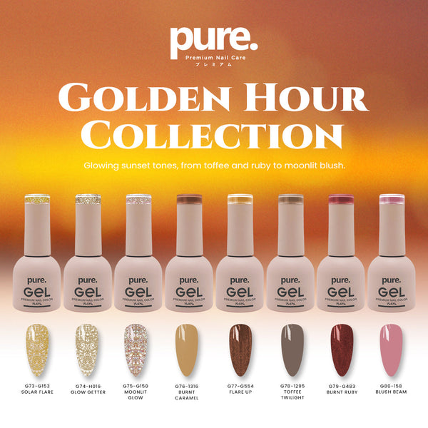 Pure. Gel Premium Nail Color Golden Hour Collection Bundle