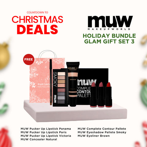 MakeupWorld Holiday Bundle Glam Gift Set