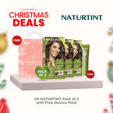 Naturtint Hair Color 5G Pack of 3 - FREE Naturtint Hair Food Quinoa 30ml