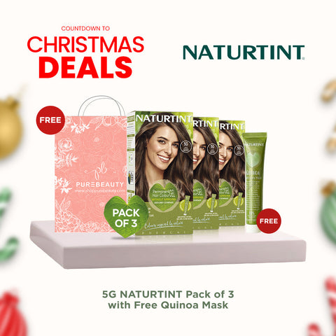 Naturtint Hair Color 5G Pack of 3 - FREE Naturtint Hair Food Quinoa 30ml