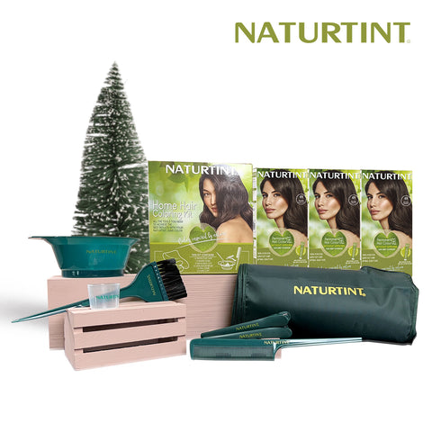 Naturtint Hair Color 4N Pack of 3 - FREE Naturtint Coloring Kit 6 Elements