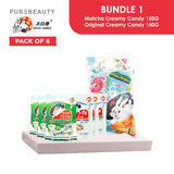 White Rabbit Matcha & Creamy Candy - Pack of 6 FREE Plastic Bag