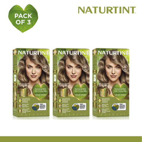 Naturtint Hair Color 8A Pack of 3 - FREE Naturtint Hair Food Quinoa 30ml