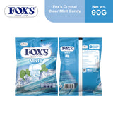 Fox's Candy Crystal Clear Mint Oval Flowrap Candy 90g
