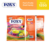 Fox's Fruits Oval Flowrap Candy 125g - Pack of 24