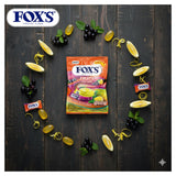 Fox's Candy Crystal Clear Fruits Oval Flowrap Candy 125g - Pack of 3