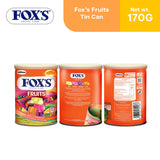 Fox's Crystal Clear Fruits Candy Tin Can 170g - Reseller Package 12pcs