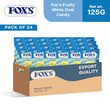 Fox's Fruitymints Oval Flowrap Candy 125g - Pack of 24