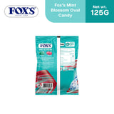 Fox's Candy Crystal Clear Mint Blossom Oval Flowrap Candy 125g