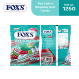 Fox's Candy Crystal Clear Mint Blossom Oval Flowrap Candy 125g