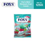 Fox's Candy Crystal Clear Mint Blossom Oval Flowrap Candy 125g