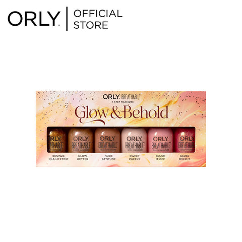 Orly Breathable Nail Lacquer Color Glow and Behold 18ml - 6pix Set