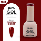 Pure. Gel Premium Nail Color Crimson Comet 15ml