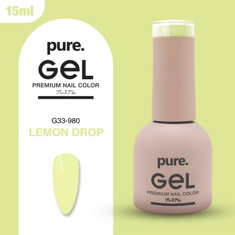 Pure. Gel Premium Nail Color Lemon Drop 15ml