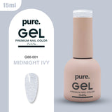 Pure Gel Cat Eye Premium Nail Polish Midnight Ivy 15ml
