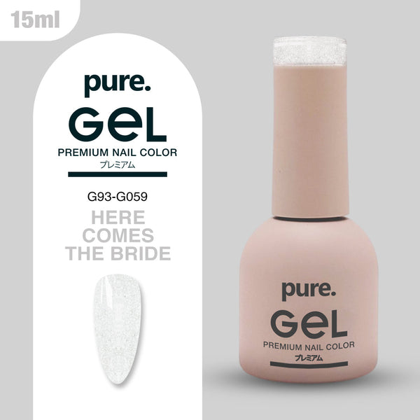 Pure Gel Premium Nail Color Heres Comes The Bride 15ml