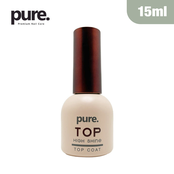 Pure. Gel Premium Nail Treatment Top High Shine 15ml