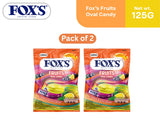 Fox's Fruits Oval Flowrap Candy 125g - Pack of 2