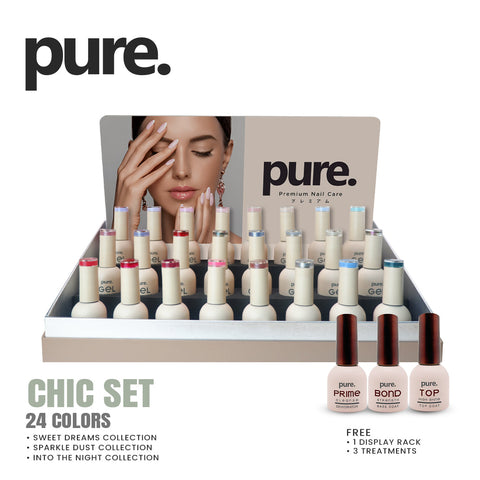 Pure. Gel Premium Nail Color Chic Set