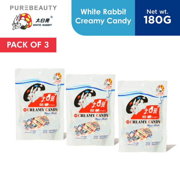 White Rabbit GSY Creamy Candy Original 180g - Trio Pack