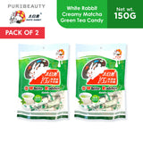 White Rabbit GSY Creamy Matcha Green Tea Candy 150g - PACK OF 2