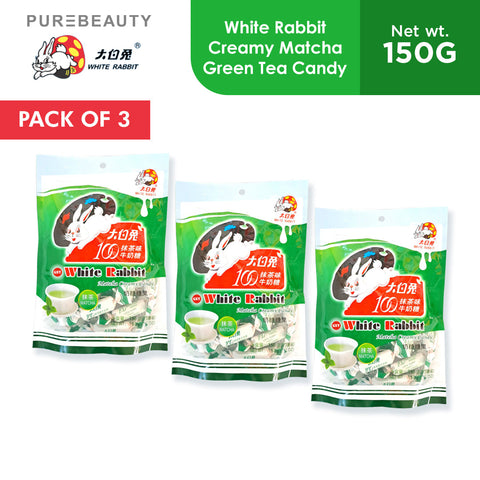 White Rabbit GSY Creamy Matcha Green Tea Candy 150g - PACK OF 3