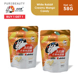 (BUY 1 GET1) White Rabbit Mango Flavor Creamy Candy -  100% Original 58g