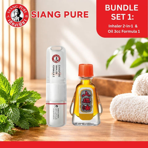 Siang Pure Bundle 1:  Inhaler 2-in-1  &  Oil 3cc Formula 1