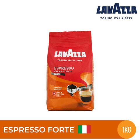 Lavazza Whole Bean Coffee- Forte 1kg, Italy