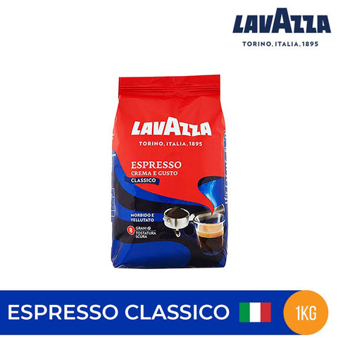 Lavazza Whole Bean Coffee- Espresso Classico 1kg, Italy