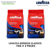 Lavazza Whole Bean Coffee- Espresso Classico 1kg, Italy (Pack of 2)