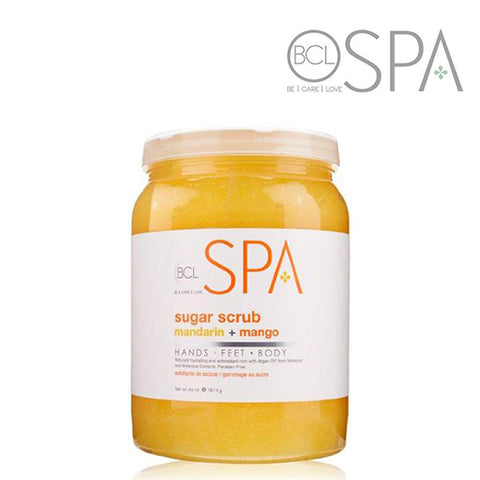 BCL Spa Organics Sugar Scrub  Mandarin + Mango 64oz