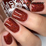 LA Colors Diamond Crush Polish Ruby Glass