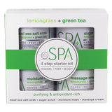 BCL Spa Organics Lemongrass + Green Tea Starter 4-Piece Kit
