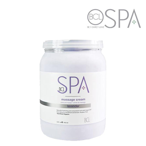 BCL Spa Organics Massage Cream Lavender + Mint 64oz